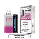 Oxbar M20K Raspberry Lemon Nicotine Free Disposable Vape